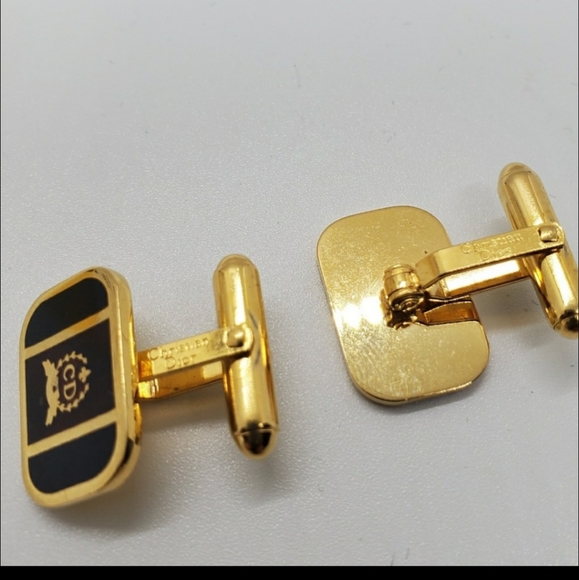 Vintage Christian Dior CD Logo Rare Signed Cuff Links - Picture 3 of 8